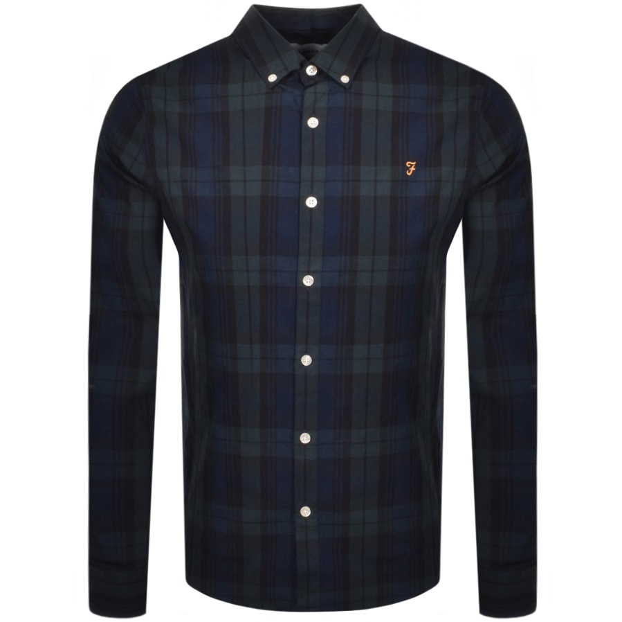 Alternative Image for ProductFarah Vintage Brewer Tartan Shirt Green1